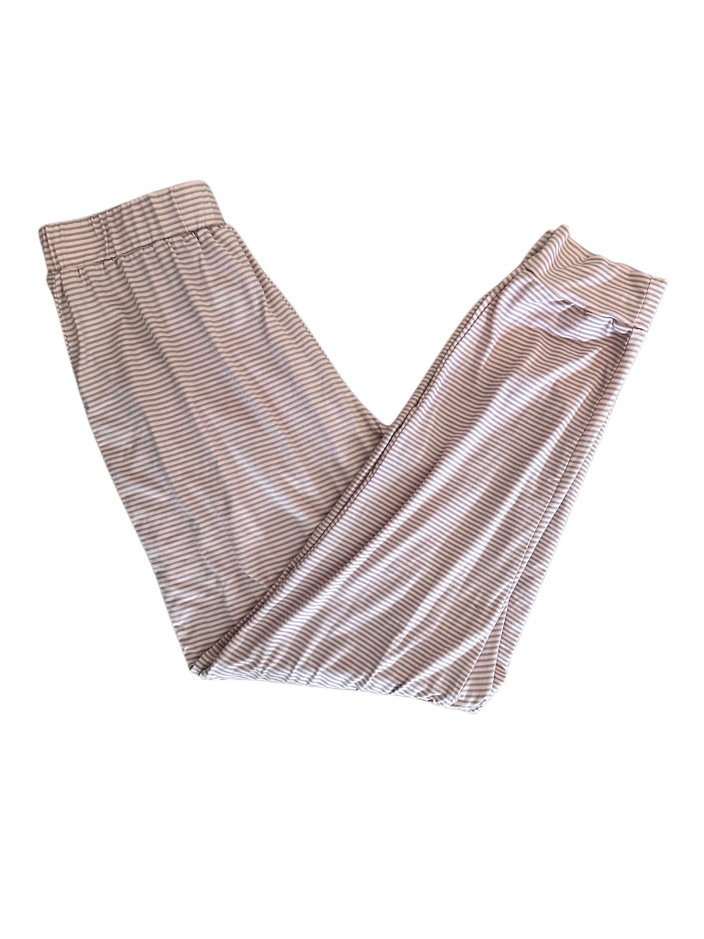 Tahari Pink and Gray Striped Lounge Pants